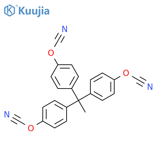Cyanic acid, ethylidynetri-4,1-phenylene ester structure