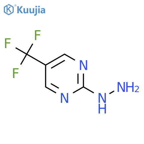 2-Hydrazinyl-5-(trifluoromethyl)pyrimidine structure