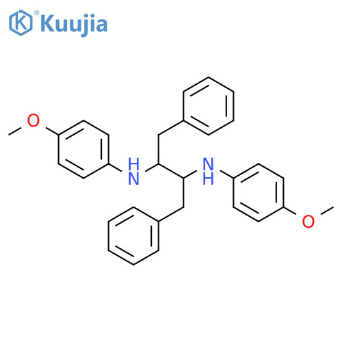 2-N,3-N-bis(4-methoxyphenyl)-1,4-diphenylbutane-2,3-diamine structure