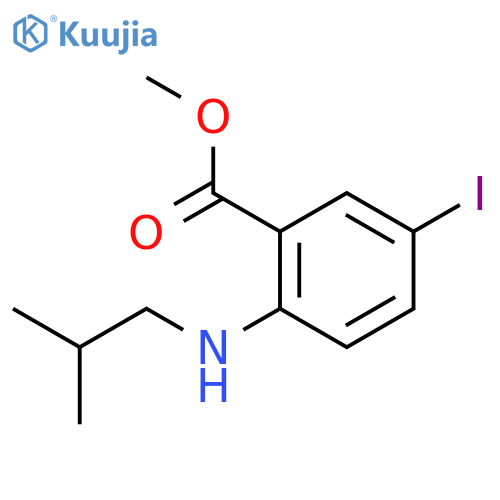 Methyl 5-iodo-2-(isobutylamino)benzoate structure