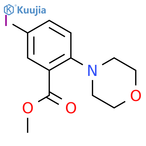 Methyl 5-iodo-2-morpholinobenzoate structure
