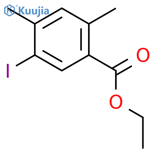 Ethyl 5-iodo-2,4-dimethylbenzoate structure