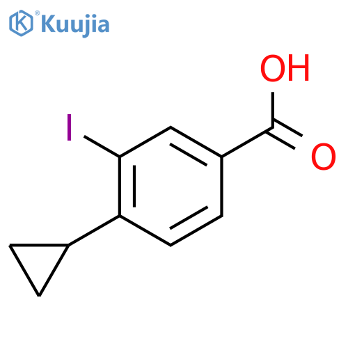 4-Cyclopropyl-3-iodobenzoic acid structure