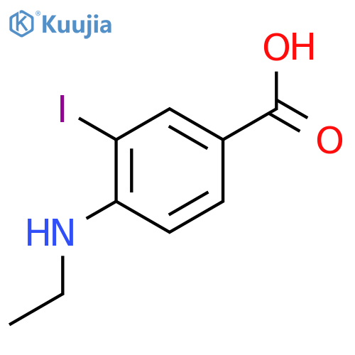 4-(Ethylamino)-3-iodobenzoic acid structure