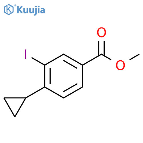 Methyl 4-cyclopropyl-3-iodobenzoate structure