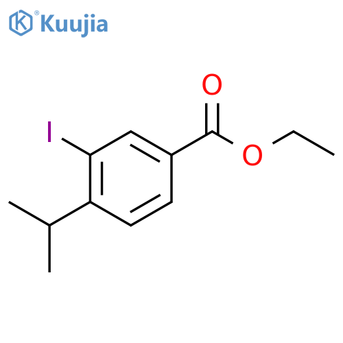 Ethyl 3-iodo-4-isopropylbenzoate structure