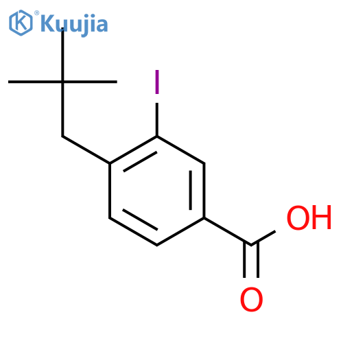 3-Iodo-4-neopentylbenzoic acid structure