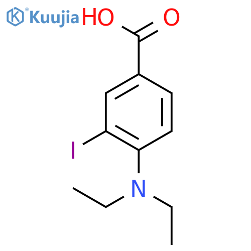 4-(Diethylamino)-3-iodobenzoic acid structure