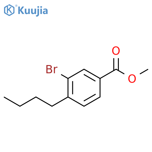 Methyl 3-bromo-4-butylbenzoate structure