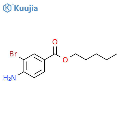 Pentyl 4-amino-3-bromobenzoate structure