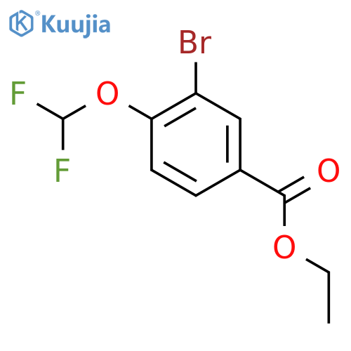 Ethyl 3-bromo-4-(difluoromethoxy)benzoate structure