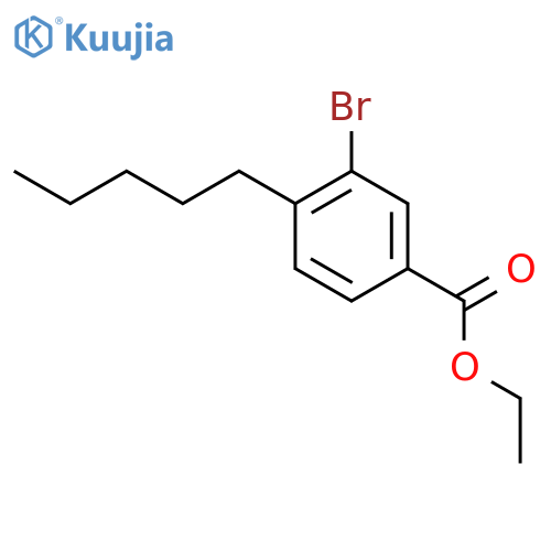Ethyl 3-bromo-4-pentylbenzoate structure
