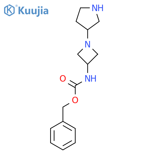 Benzyl (1-(pyrrolidin-3-yl)azetidin-3-yl)carbamate structure
