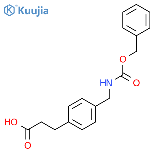 3-(4-((((Benzyloxy)carbonyl)amino)methyl)phenyl)propanoic acid structure