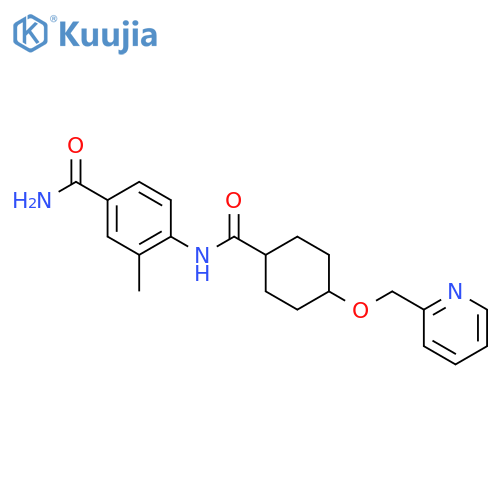 Benzamide,3-methyl-4-[[[4-(2-pyridinylmethoxy)cyclohexyl]carbonyl]amino]- structure