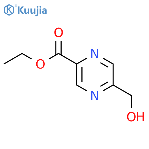 5-Hydroxymethyl-pyrazine-2-carboxylic acid ethyl ester structure