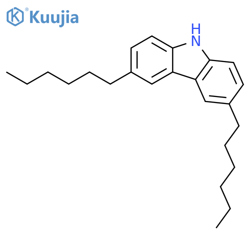 3,6-Dihexyl-9H-carbazole structure