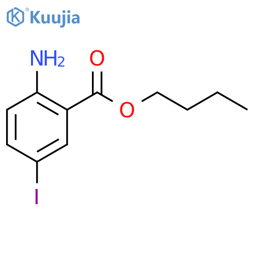 Butyl 2-amino-5-iodobenzoate structure