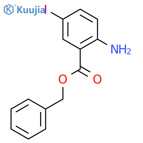 Benzyl 2-amino-5-iodobenzoate structure