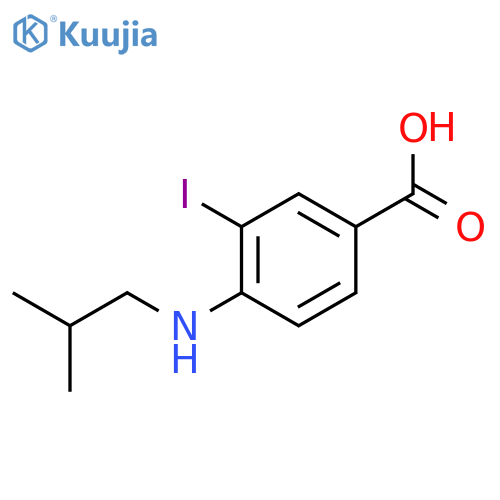 3-Iodo-4-(isobutylamino)benzoic acid structure