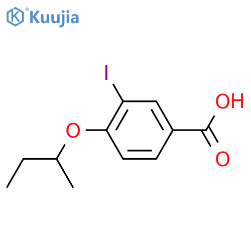 4-(sec-Butoxy)-3-iodobenzoic acid structure