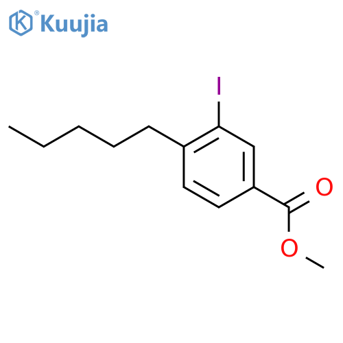 Methyl 3-iodo-4-pentylbenzoate structure