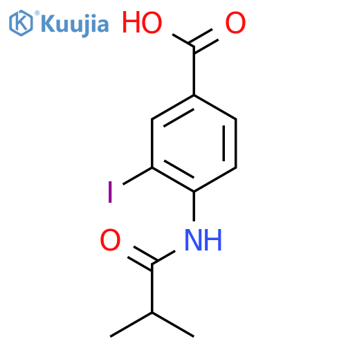 3-Iodo-4-isobutyramidobenzoic acid structure