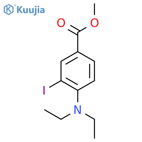 Methyl 4-(diethylamino)-3-iodobenzoate structure