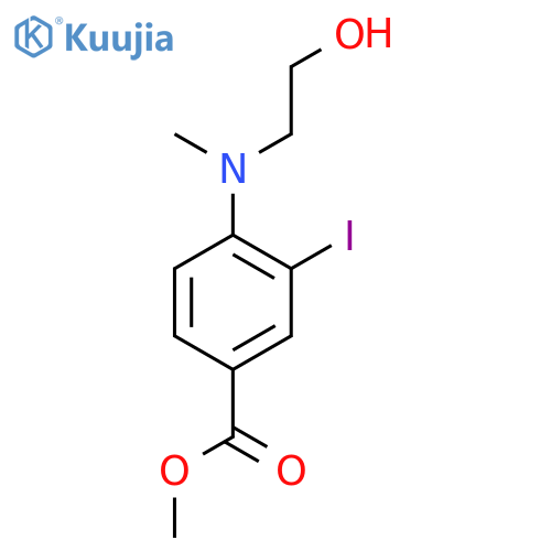 Methyl 4-((2-hydroxyethyl)(methyl)amino)-3-iodobenzoate structure