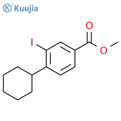 Methyl 4-cyclohexyl-3-iodobenzoate structure