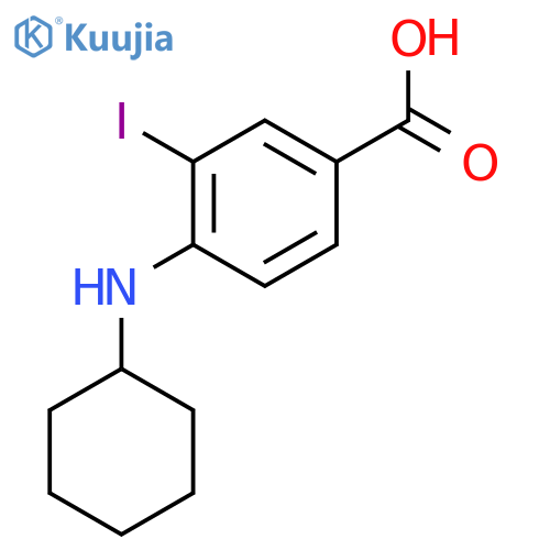 4-(Cyclohexylamino)-3-iodobenzoic acid structure