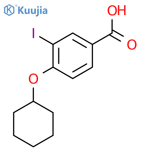 4-(Cyclohexyloxy)-3-iodobenzoic acid structure