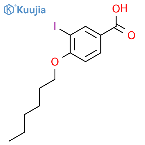 4-(Hexyloxy)-3-iodobenzoic acid structure