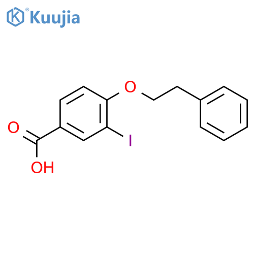 3-Iodo-4-phenethoxybenzoic acid structure