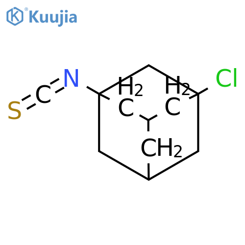 Tricyclo[3.3.1.13,7]decane, 1-chloro-3-isothiocyanato- structure