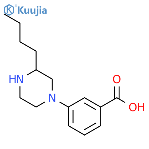 1-(3-Carboxyphenyl)-3-n-butyl piperazine structure