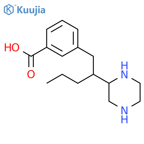 1-(3-Carboxyphenyl methyl)-3-n-butyl piperazine structure
