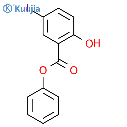 Phenyl 2-hydroxy-5-iodobenzoate structure
