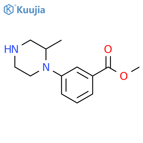 Methyl 3-(2-methylpiperazin-1-yl)benzoate structure