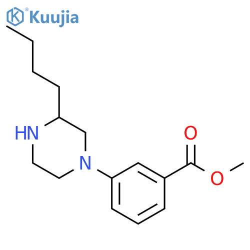Methyl 3-(3-butylpiperazin-1-yl)benzoate structure
