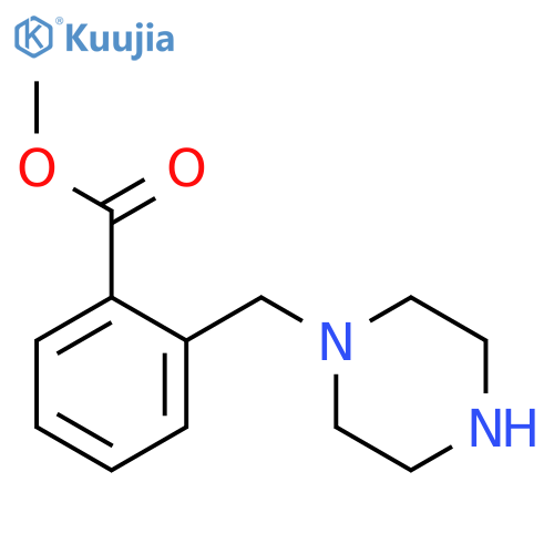 methyl 2-(piperazin-1-yl)methylbenzoate structure