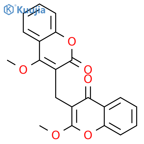 2H-1-Benzopyran-2-one, 4-methoxy-3-[(2-methoxy-4-oxo-4H-1-benzopyran-3-yl)methyl]- structure