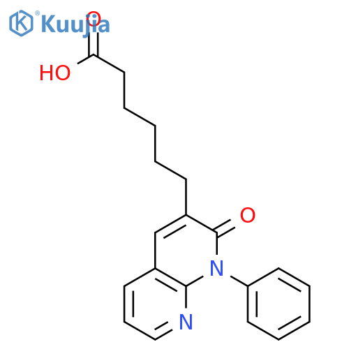 1,8-Naphthyridine-3-hexanoic acid, 1,2-dihydro-2-oxo-1-phenyl- structure