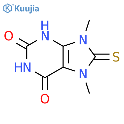 1H-Purine-2,6-dione, 3,7,8,9-tetrahydro-7,9-dimethyl-8-thioxo- structure