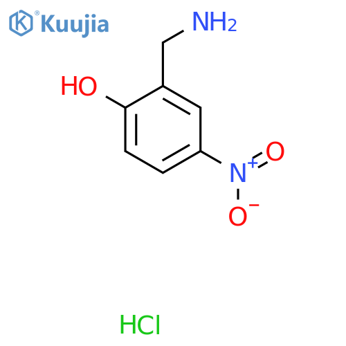 2-(Aminomethyl)-4-nitrophenol hydrochloride structure