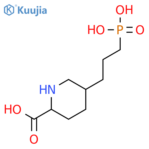 2-Piperidinecarboxylic acid, 5-(3-phosphonopropyl)- structure
