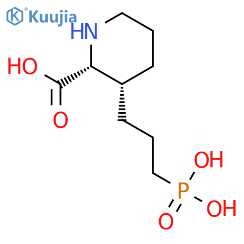 2-PIPERIDINECARBOXYLIC ACID, 3-(3-PHOSPHONOPROPYL)-, CIS- structure