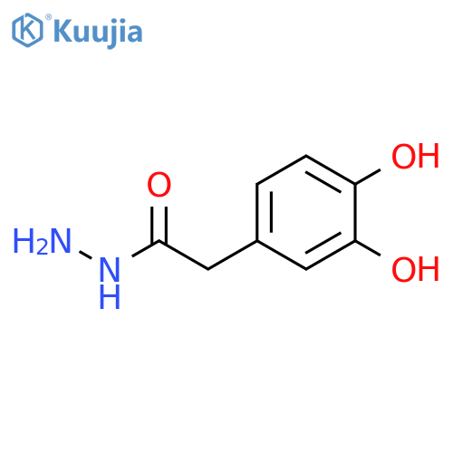 Benzeneacetic acid, 3,4-dihydroxy-, hydrazide structure
