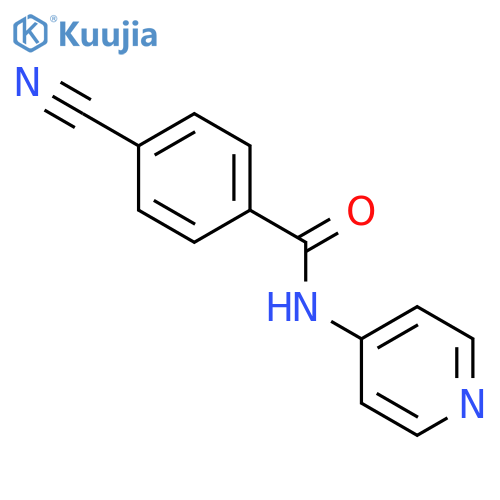 Benzamide, 4-cyano-N-4-pyridinyl- structure