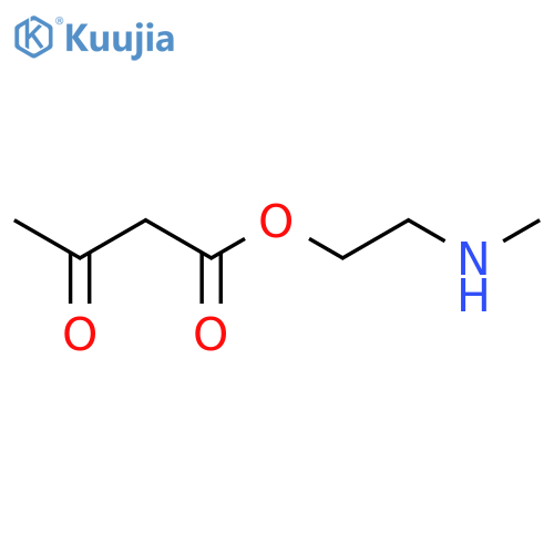 2-(methylamino)ethyl 3-oxobutanoate structure